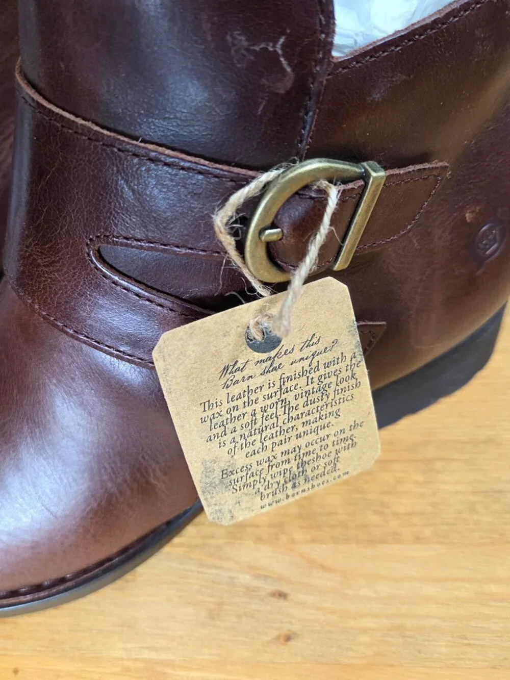 Born Women's Adler F06316 Brown Leather Buckle Zip Up Ankle Boots Booties Sz 8M